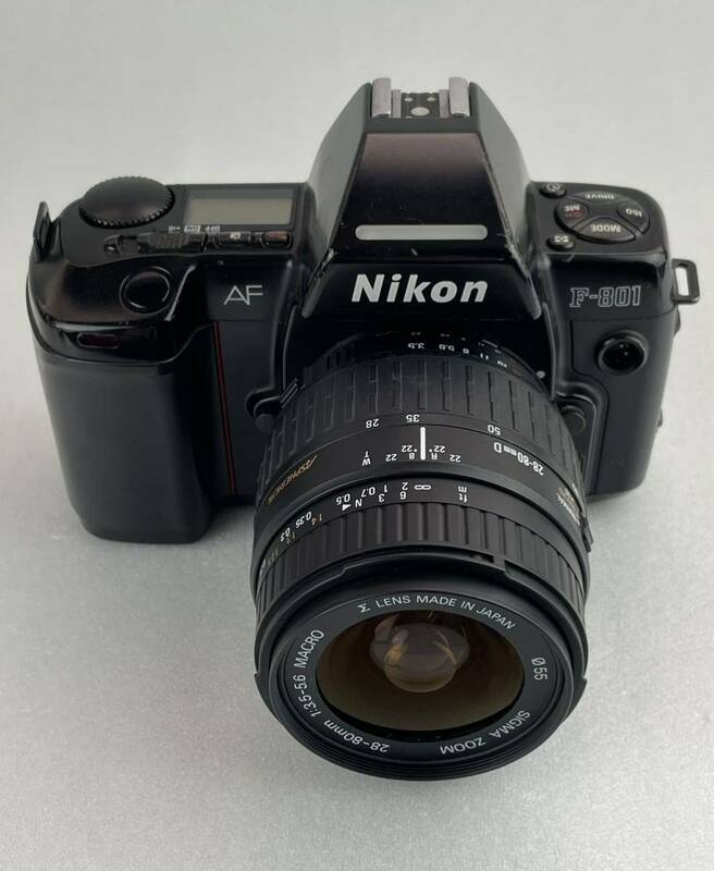 真668【Nikon/ニコン】F-801 レンズ付き　SIGMA ZOOM 28-80mm 1:3.5−5.6 MACRO φ55 フィルムカメラ