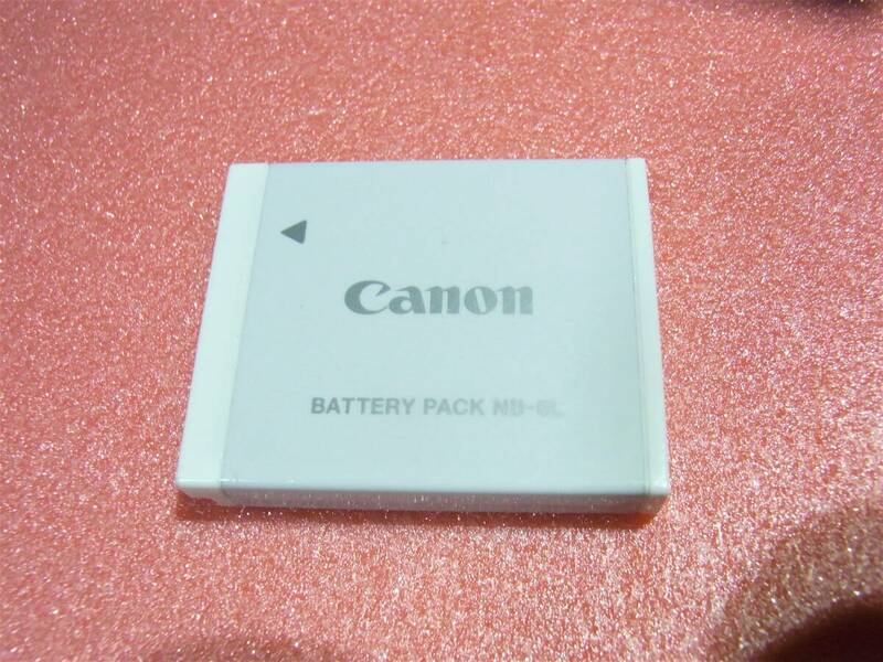 【即決】 Canon キャノン 【純正品】 バッテリー NB-6L 【ホワイト色】 CB-2LY用　動作品 1.