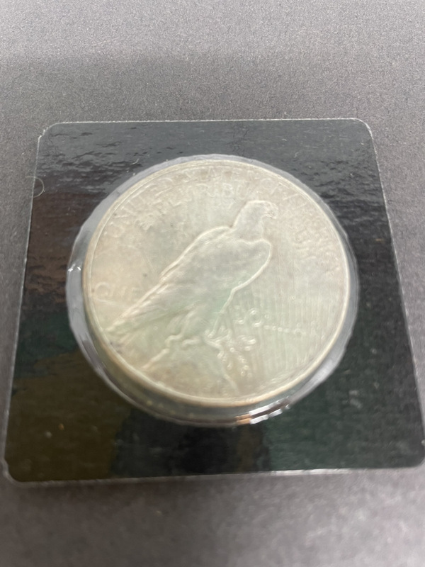☆GOL☆アメリカ 1923年1ドル銀貨 ピースダラー 翼を閉じた鷲 フィラデルフィア
