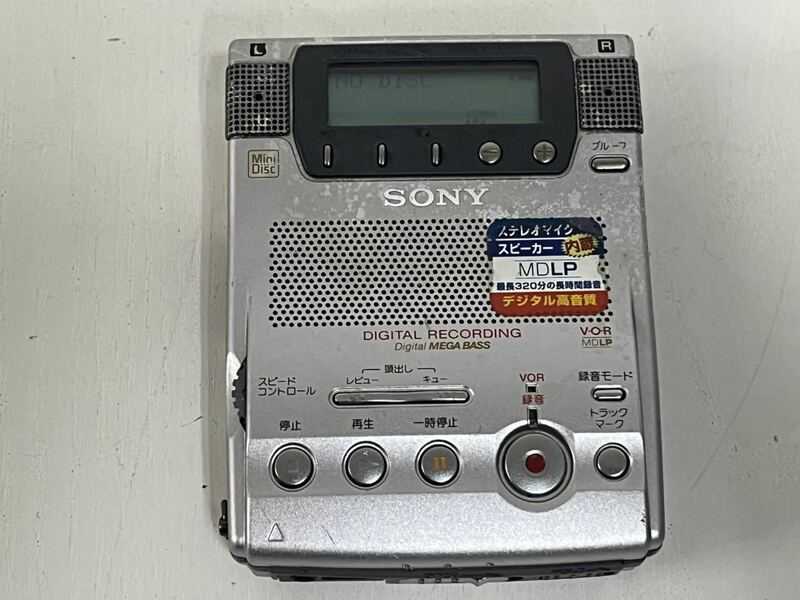 2h SONY ソニー PORTABLE MINIDISC RECORDER ポータブル ミニディスクレコーダー MZ-B100
