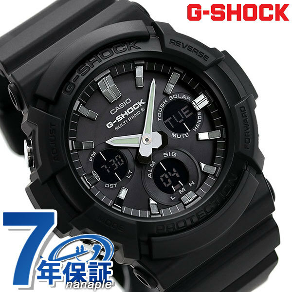 G-SHOCK 電波ソーラー メンズ 腕時計 GAW-100B-1AER Gショック オールブラック