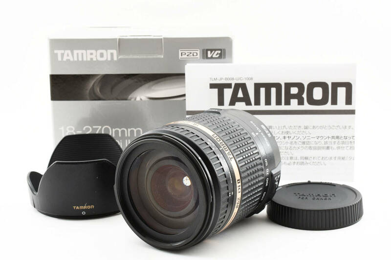 ★外観美品★ TAMRON 18-270mm F3.5-6.3 Di II VC PZD Canon EFマウント（B008E）　タムロン キヤノン キャノン #0189