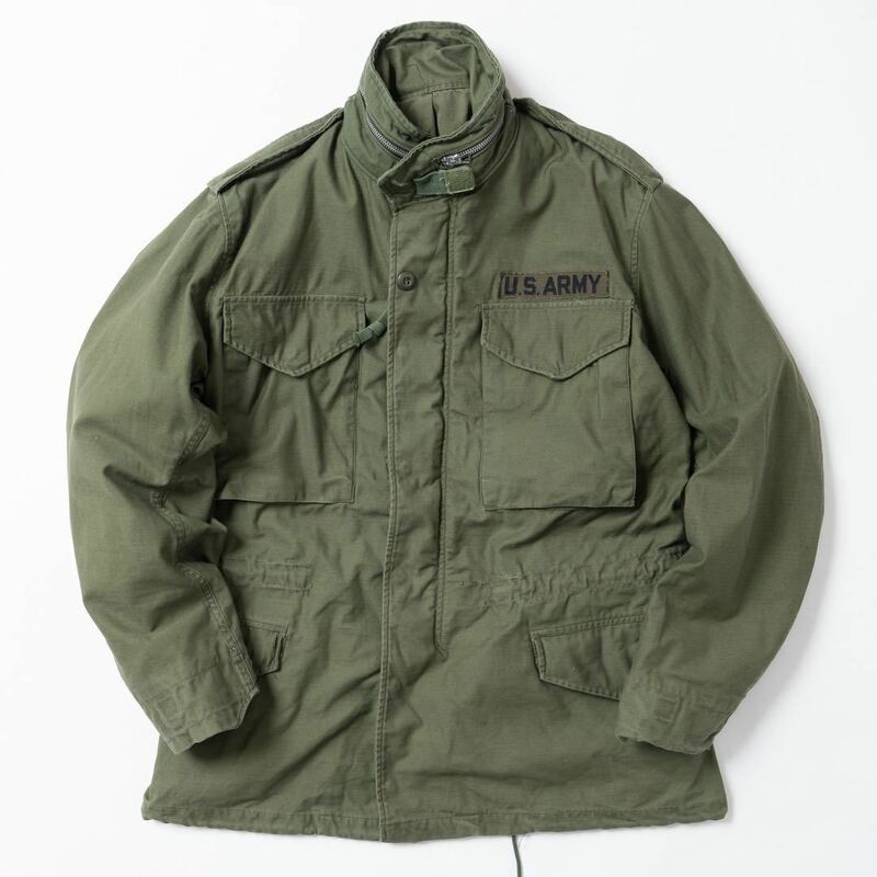 U.S.ARMY M-65 フィールドジャケット2nd ミリタリー アルミジップ 米軍実物 vintage アメリカ軍 ファスナー SMALL Sサイズ JACKET M65