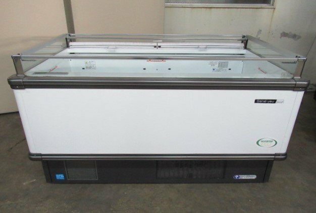 フクシマ 福島工業 IMC-55PGFSAXR 冷凍用ショーケース 100V 冷凍・冷蔵切替付き 平型オープン -22℃～