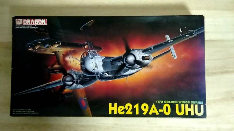 [m12874y z] ドラゴン 1/72 He219A-0 UHU　Golden Wings Series　プラモデル