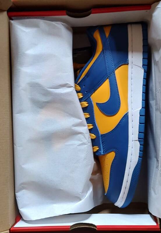 送料無料　US12 ダンク　UCLA Nike Dunk Low Blue Jay and University Gold 30cm DD1391-402