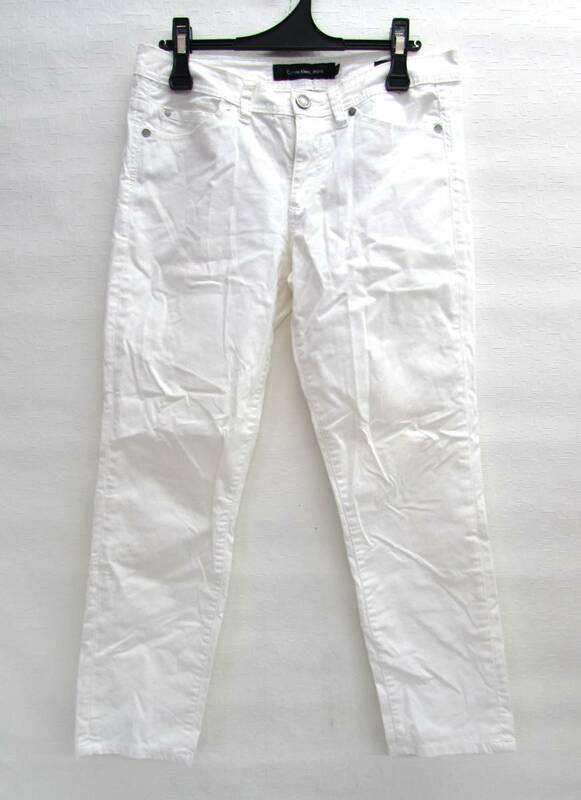 カルバンクラインジーンズ Calvin Klein Jeans デニムパンツ ジーンズ ストレッチ スキニー 無地 W28 白 ホワイト