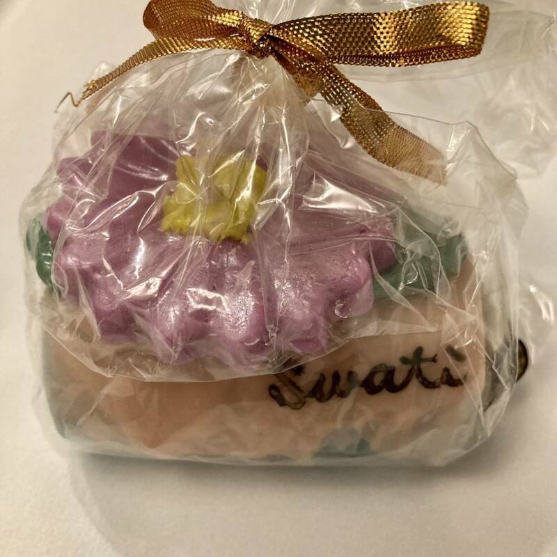 即決！Swati アナスイコラボ キャンドル ロールケーキ ブルー made in Japan スワティ ANNA SUI