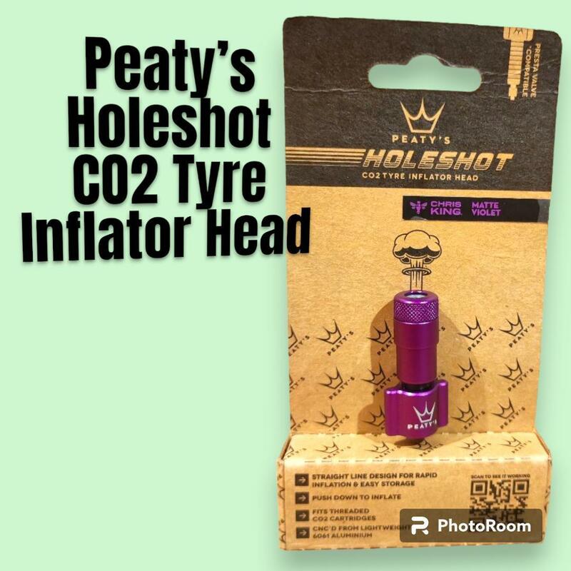 オシャレなCO2 インフレーター Peaty’s Inflator Head VIOLET とにかくカッコいいです！