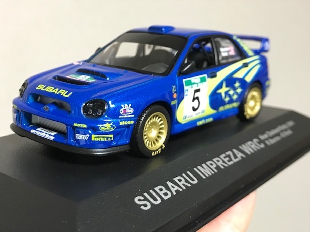 当時物 2002年頃 ラジコンCAR 非売品 1/43 SUBARU IMPREZA WRC New Zealand Rally 2001 ディスプレイ ダイキャストミニカー レトロ 希少