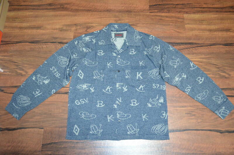 ●即決有り！GANGSTERVILLE ギャングスタービル Django L/S Knit Shirtsジャンゴロングスリーブニットシャツ サイズL 未使用