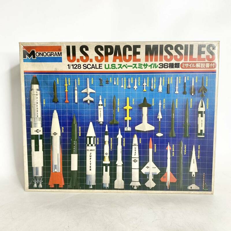 未組立 バンダイ モノグラム 1/128 U.S. スペースミサイル 36種類 SPACE MISSILES プラモデル 37016 MONOGRAM