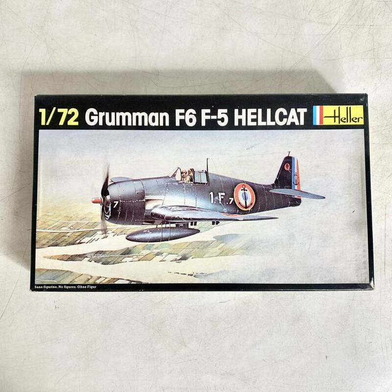 未組立 Heller エレール 1/72 グラマン F6 F-5 ヘルキャット Grumman HELLCAT プラモデル No.272 現状品
