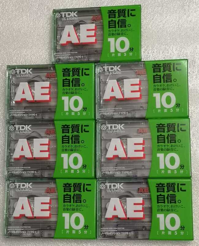 【未開封】TDK　AE 10　7本　 ノーマルポジション　カセットテープ