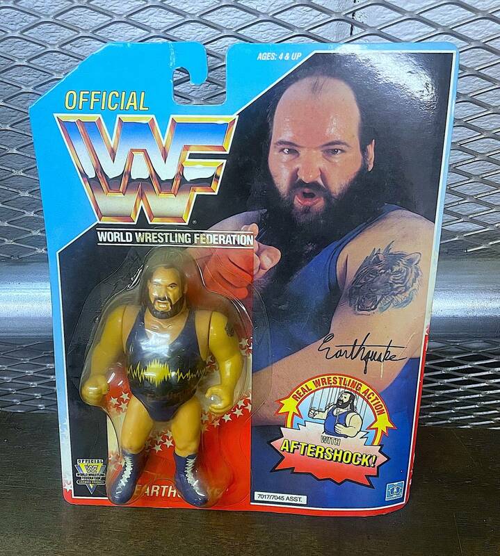 即決 レア ハズブロ HASBRO WWF フィギュア アースクウェイク 1991ブルーカード ジョンテンタ GALOOB WCW WWE ホーガン 全日本プロレス FMW