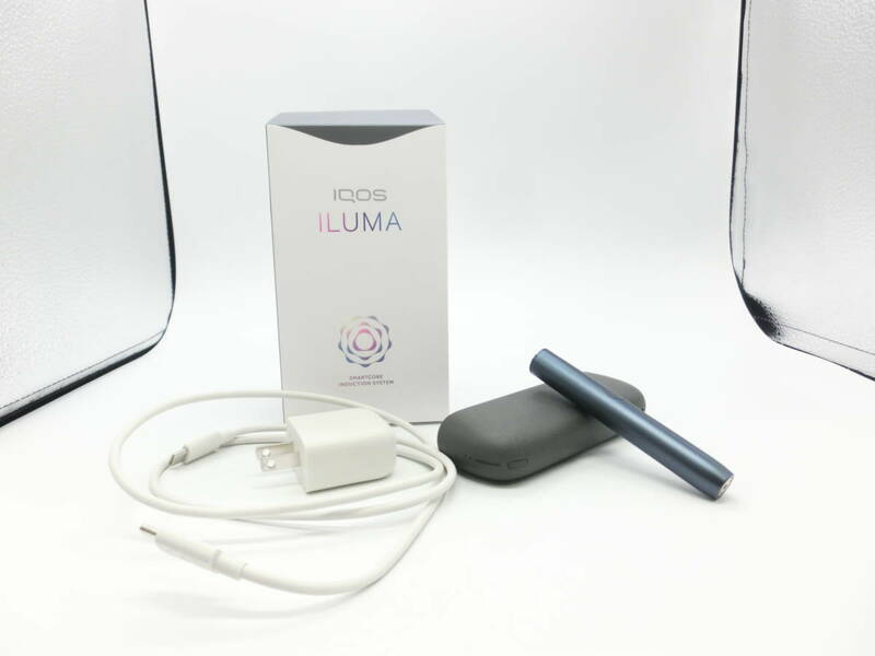 ☆通電OK☆#13971 iQOS/アイコス ILUMA イルマ ぺプルグレー 通電・充電OK USBケーブル・アダプター付き 製品登録不明品