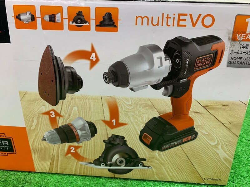 【未使用】 BLACK＆DECKER ブラック＆デッカー　マルチツール プラス　EVO185P1 【博多店】 DIY　造作　作業