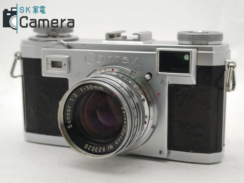 ZEISS IKON CONTAX II + Sonnar 50ｍｍ F2 T カラーダイヤル コンタックス