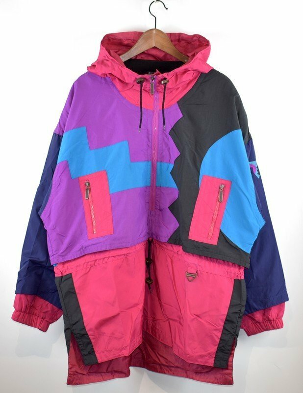 TYROLIA Skiwear/チロリアスキーウェア　ヴィンテージ　ナイロンアノラックパーカー　サイズ：L　カラー：パープル他