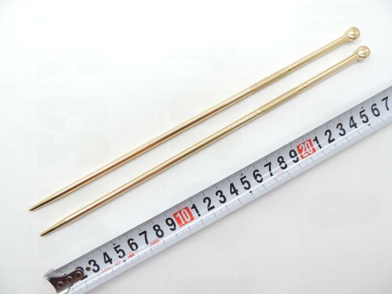 日本製　未使用　 真鍮　火箸　５，５Ｘ２８０ミリ　1膳　ひばし　ヒバシ　しんちゅう　シンチュウJan4973378600362
