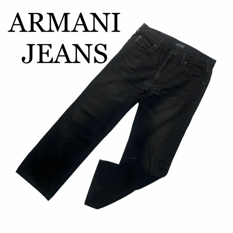 ARMANI JEANS アルマーニジーンズ デニムパンツ 黒 サイズ USA31 AJ