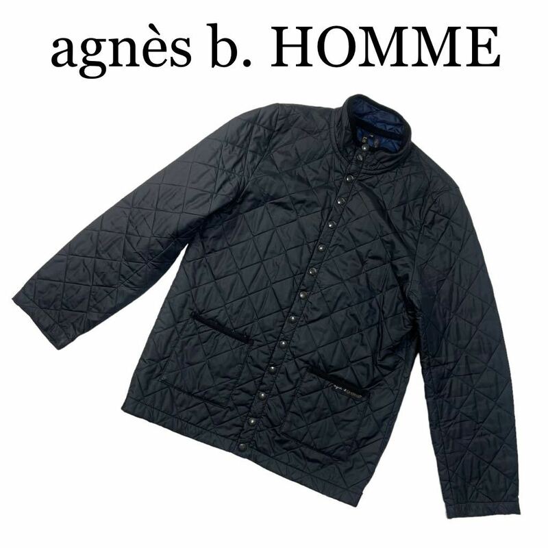 agnes b. HOMME アニエスベーオム キルティングジャケット 黒 サイズ48 アウター