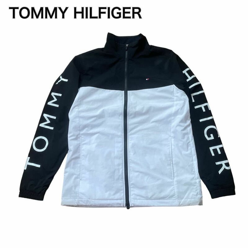 TOMMY HILFIGER トミーヒルフィガー　ナイロンジャケット ブラックホワイト M