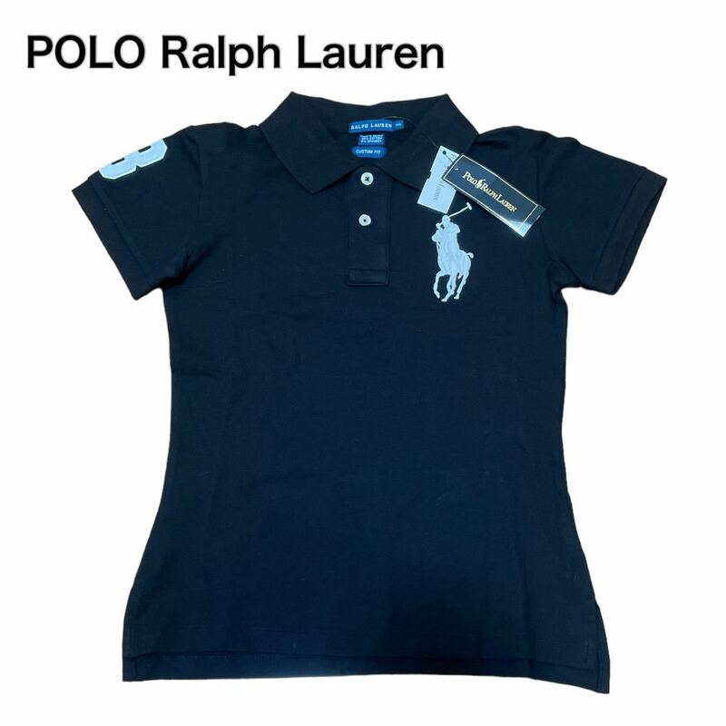 POLO Ralph Lauren ポロラルフローレン 半袖ポロシャツ 黒ブラック タグ付き S ポニー刺繍