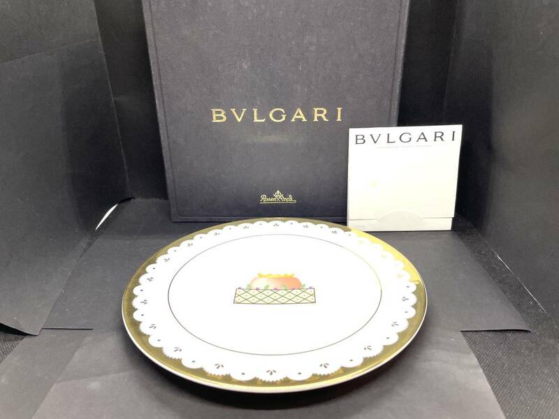 【未使用保管品】BVLGARI ブルガリ / Rosenthal ローゼンタール ドルチデコ カッサータ プレート 22cm 金彩 M-110