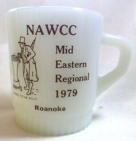 NAWCC / 乳白色ガラスコップ ◆ 全米時計収集家協会 / コーヒーカップ