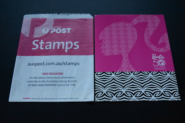 古い切手 barbie AUSTRALIA POST Stamps 検索用語→Aレター100g10内バービー人形オーストラリアスタンプ外国切手