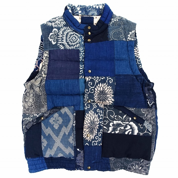 ビズビム VISVIM ICT INSULATOR DOWN VEST KOFU 古布 インシュレーター ダウンベスト サイズ3 インディゴ 0220905013003 a7