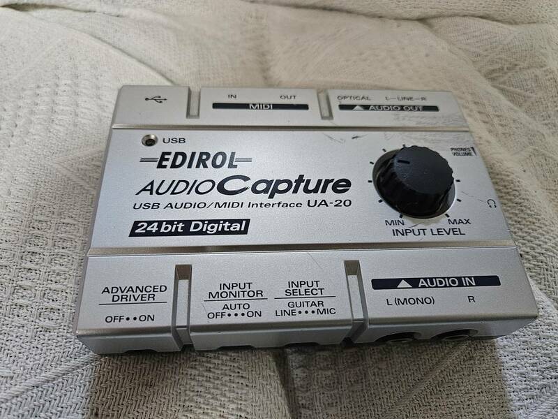 EDIROL AUDIO CAPTURE USB MIDI インターフェイス UA-20 ■b1