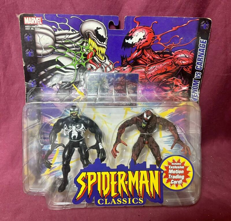 '01 TOYBIZ『SPIDER-MAN CLASSICS』VENOM vs CARNAGE アクションフィギュア ヴェノム カーネージ MARVEL COMICS スパイダーマン