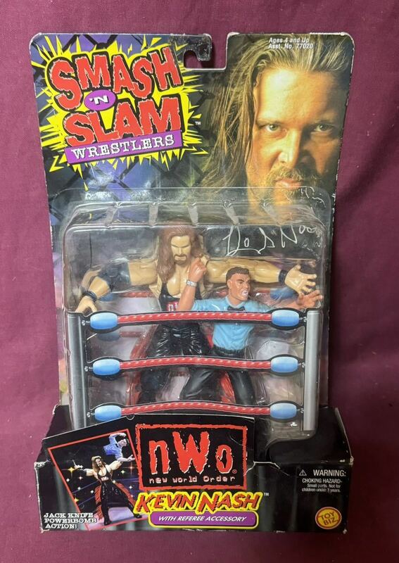 '99 TOYBIZ『SMASH'N SLAM WRESTLERS』KEVIN NASH アクションフィギュア nWo WCW ケビン・ナッシュ WWE プロレス