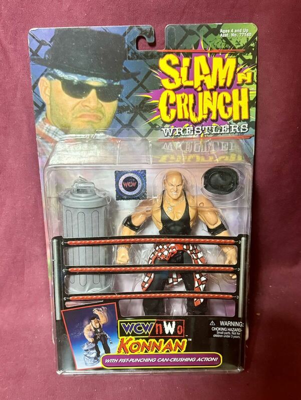 '99 TOYBIZ『SMASH'N SLAM WRESTLERS』KONNAN アクションフィギュア nWo WCW コナン WWE プロレス