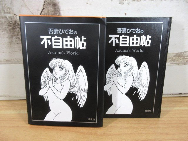 2M1-2「レア 限定版 吾妻ひでおの不自由帖 限定1000部」サイン入り 1999年発行 吾妻ひでお/著者 、まんだらけ 函入り 現状