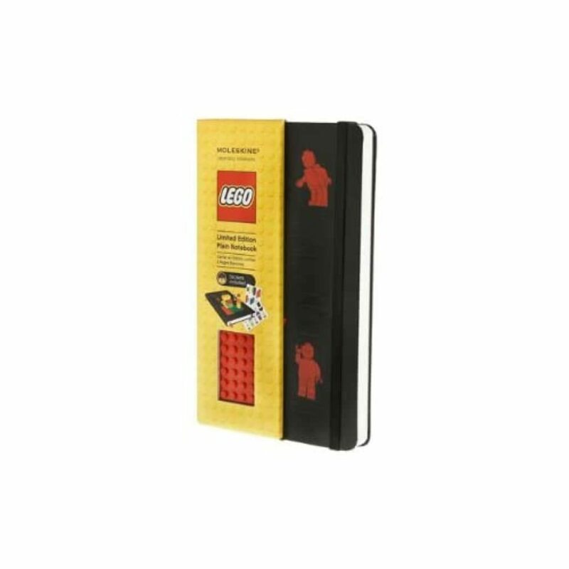 Lego Moleskine Limited Edition Notebook, Large, Plain, Black, Hard Cover