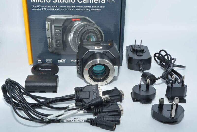 【特上品】 Blackmagic Design スタジオカメラ Blackmagic Micro Studio Camera 4K マイクロフォーサーズマウント 4K対応　#6710
