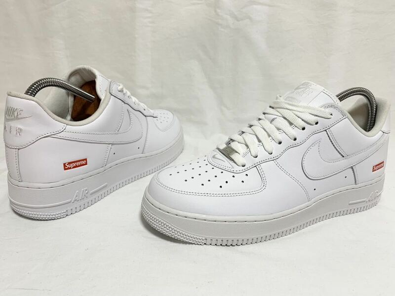 未使用 Supreme シュプリーム Nike ナイキ Air Force 1 Low White CU9225-100 エアフォース ワン ホワイト 白 レザー スニーカー UK9 28cm