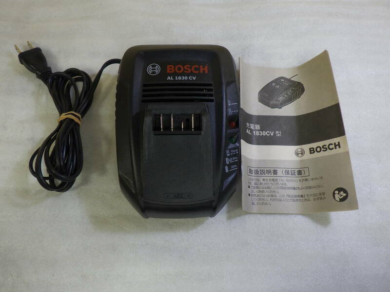 BOSCH ボッシュ インパクトドライバー PDR18LI 用 純正 Bosch(ボッシュ) DIY 充電器 AL 1830CV 美品 動作確認済み#RH250