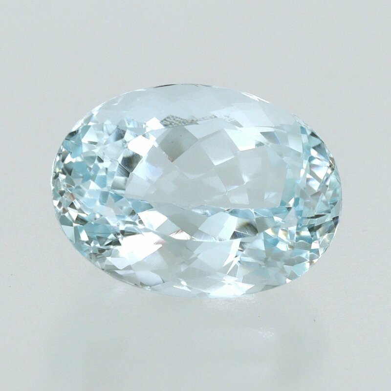 天然 アクアマリン ルース 4.850ct ソーティング付き■NK830