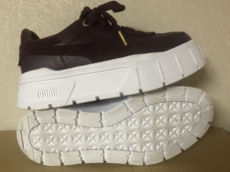 PUMA WOMEN’S MAYZE STACK EDGY CORD size-23.5cm 中古(試し履き) 箱無し NCNR