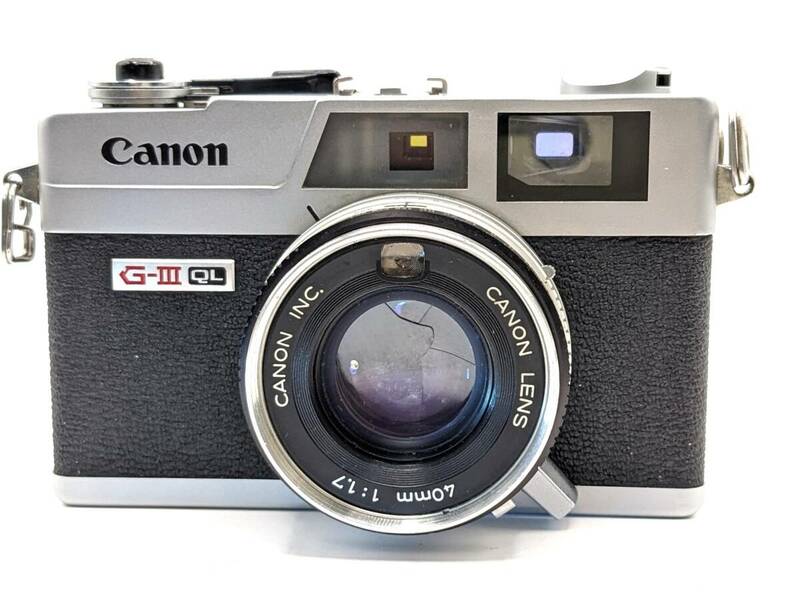 ★実用★ Canon キヤノン QL17 G-III Silver Range Finder Film Camera レンジファインダー フィルムカメラ #1005