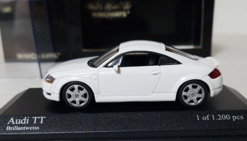 【稀少色!】Ж 珍品! ミニチャンプス 1/43 PMA 初代 アウディ Audi TT Coupe 8N 1998 ホワイト White MINICHAMPS Ж Quattro TTS RS 8J R8