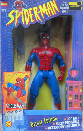 1994年トイビズSPIDER-MAN(WEB HANGING) Deluxe Edition Action Figure 10インチ フィギュアTOYBIZマーベル・コミックMARVELスパイダーマン