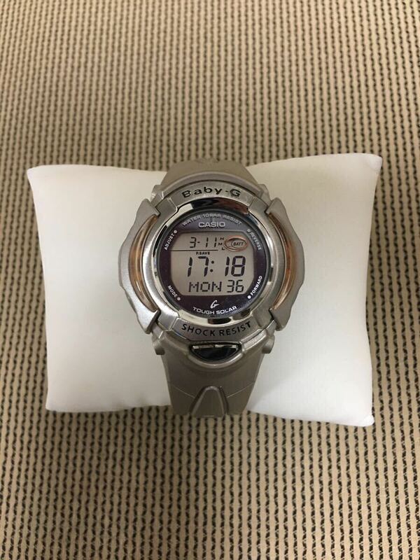 美品！レア！アンティーク！CASIO Baby-G BG-800 タフソーラー　レディース腕時計　イルカ　サーフィン