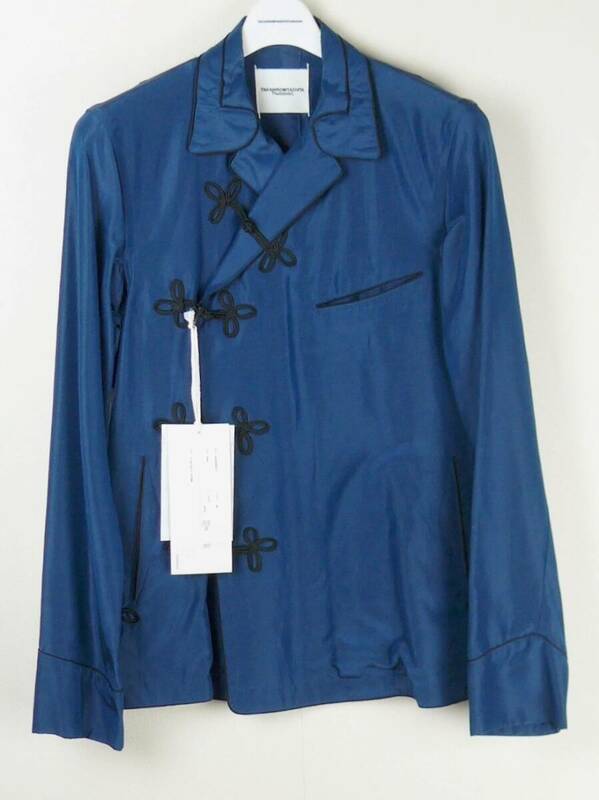レア☆送料無料☆ソロイスト 17SS kimojama shirt typeⅠ パジャマシャツ ジャケット44 ブルー ナンバーナイン セットアップのパンツあり