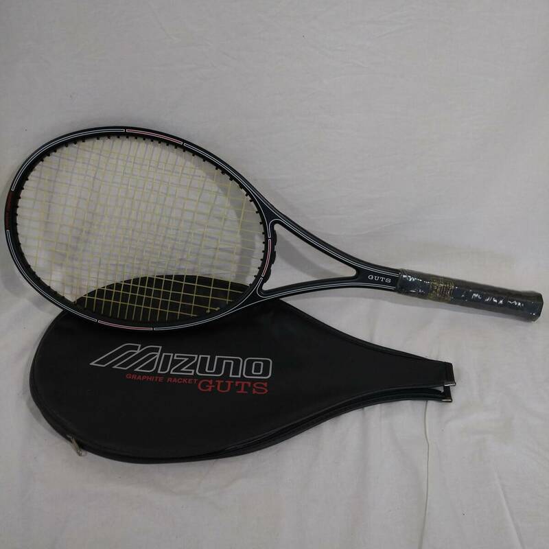 【美品】MIZUNO ミズノ テニス ラケット グラファイト グラス 硬式 6TH 1662 GUTS【スポーツ 用品 テニス ブランド 運動】