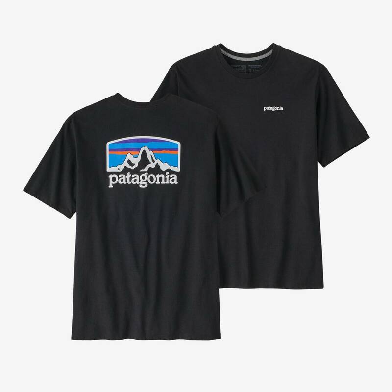 新品未使用！ パタゴニア メンズ フィッツロイ ホライゾンズ レスポンシビリティー Tシャツ ブラック 黒 XLサイズ 半袖 Patagonia キャンプ
